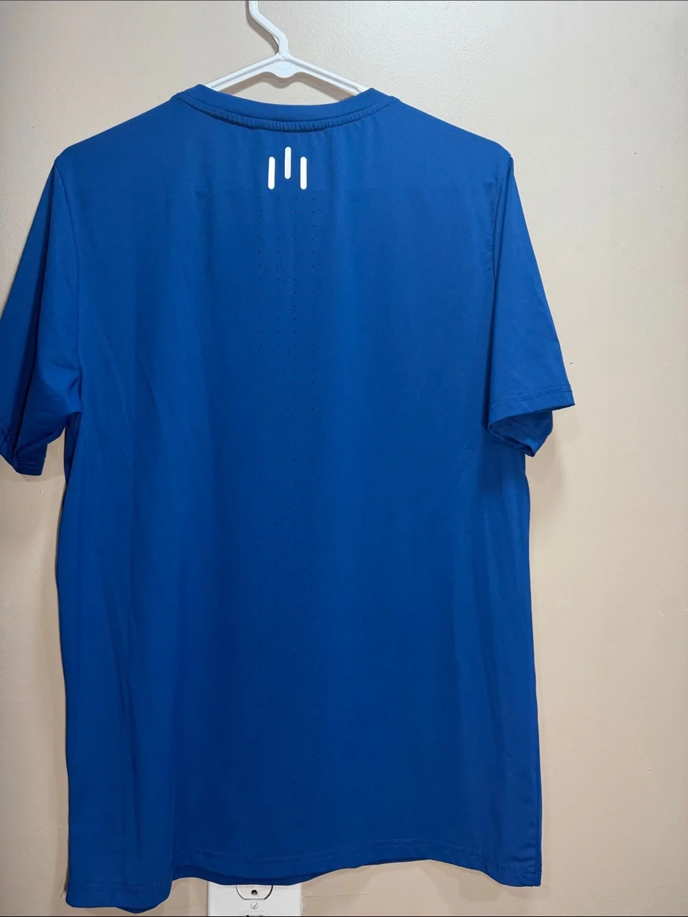 Men's Performance Crew Neck Shirt - Blue Northyard Small